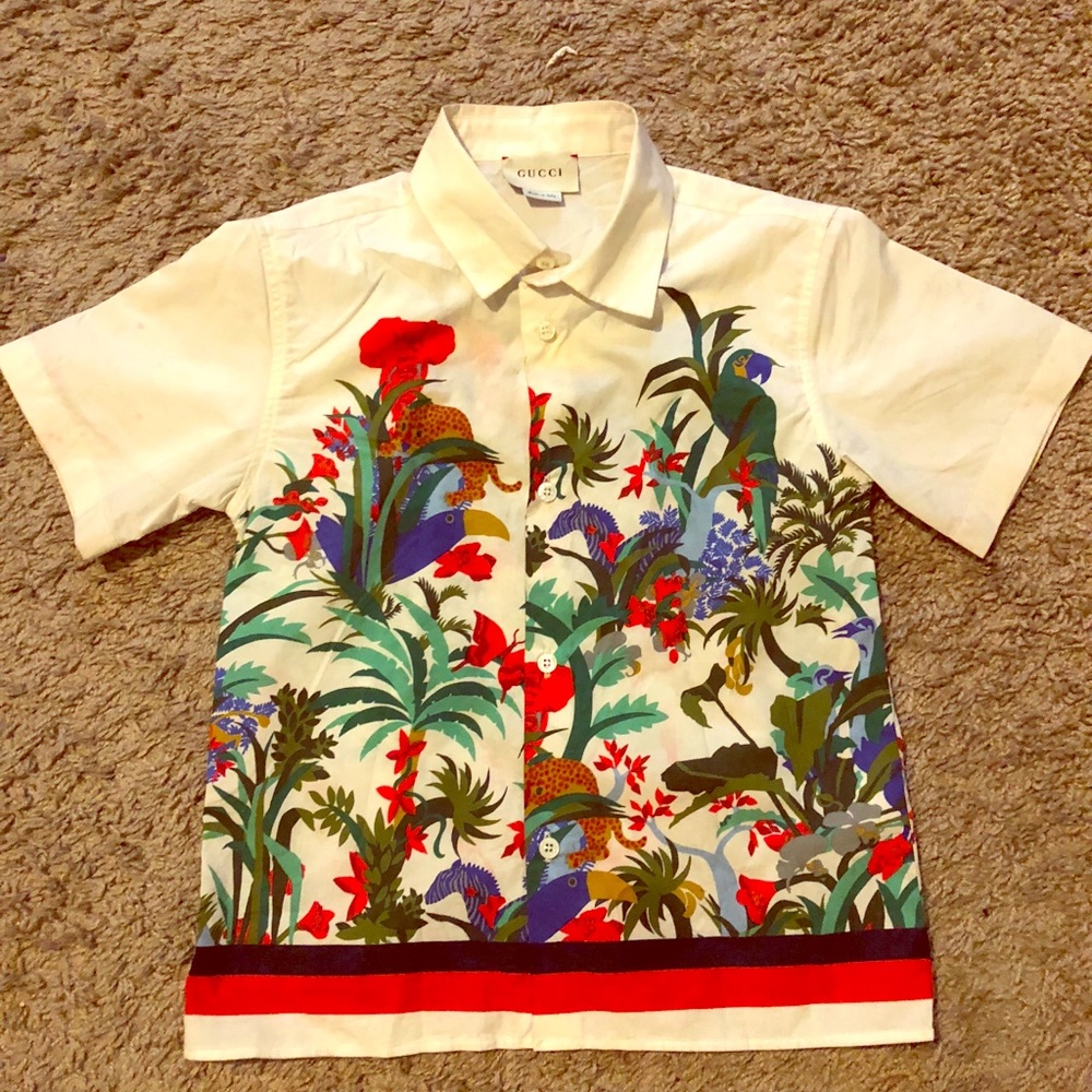Gucci Floral Button Down shirt